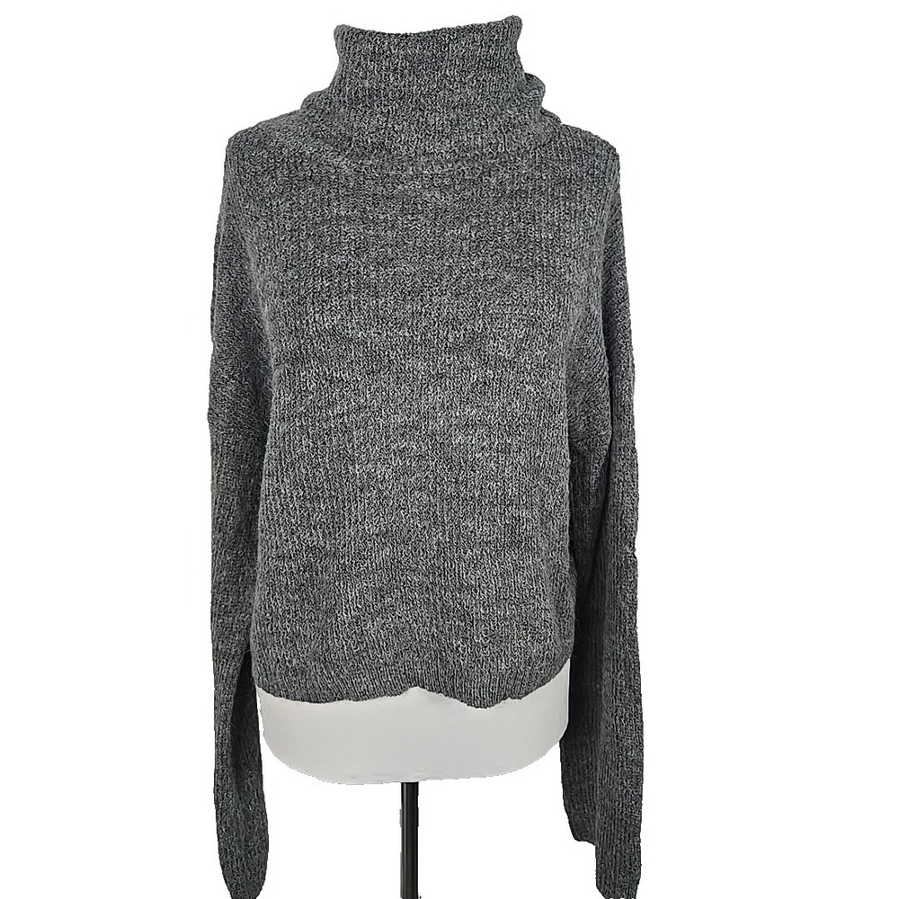Wild Fable Gray Cowl Neck Crop Sweater Top‎ Size Small S
